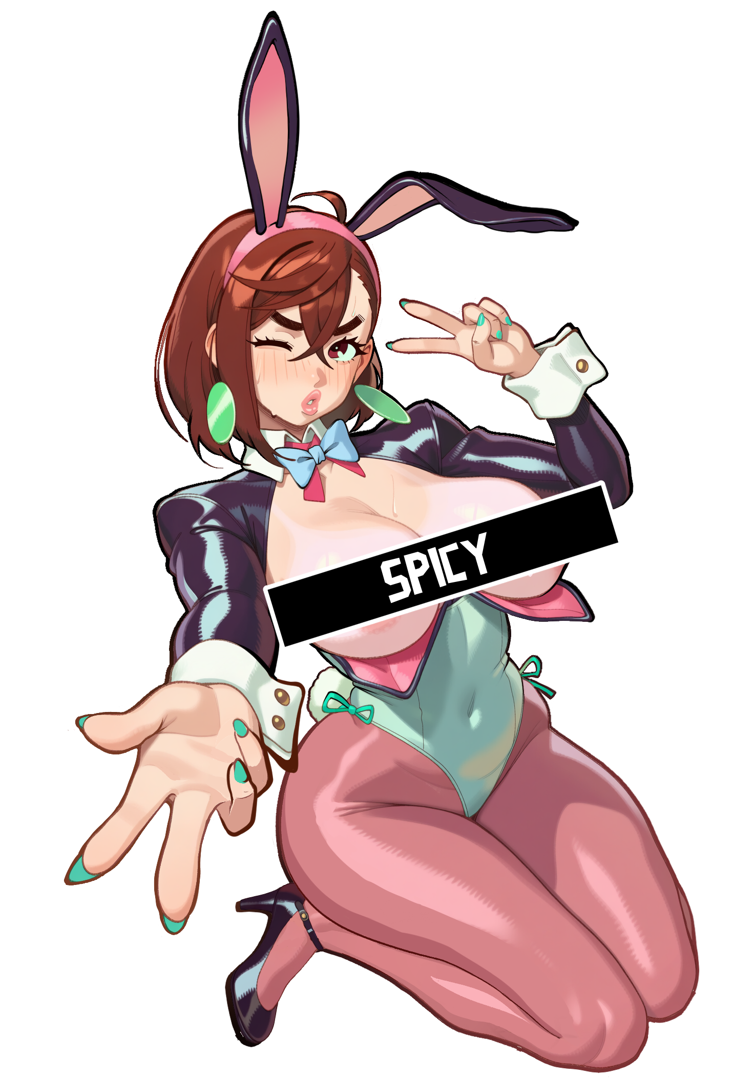 Momo BunnySuit Sticker
